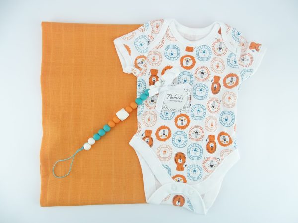komplekt-za-bebe-s-oranjeva-pelena-i-bodi-s-luvcheta