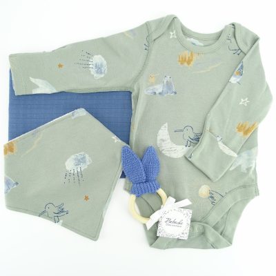 komplekt-za-bebe-momche-s-bodi-i-ligavnik-na-ptichki